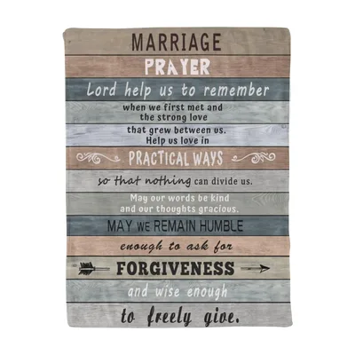 Christian Marriage Blanket: A Prayer for Two