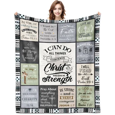 Faith Scripture Patchwork Blanket for Every Quiet Moment