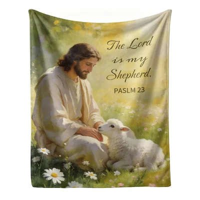 Shepherd Psalm 23 Blanket: The Lord Is My Shepherd