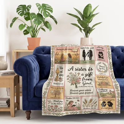 Sisters in Faith Blanket: Verses for Sisters Who Walk Together