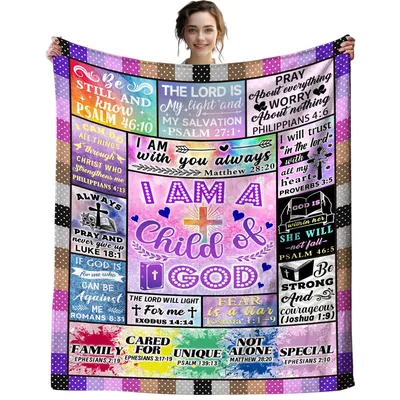 Be Still and Know Psalm Blanket: Scripture Quilt Throw