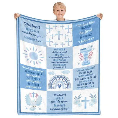 Blessed Child Bible Verse Blanket for Little Ones