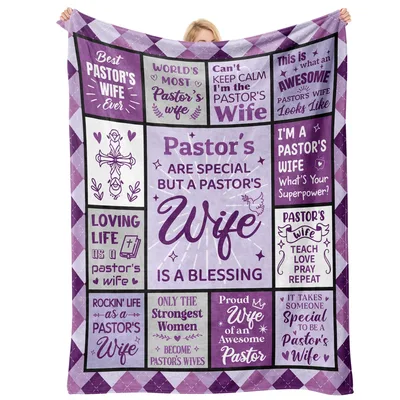 Best Pastor's Wife Ever Blanket for Her Faithful Heart