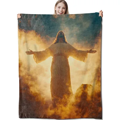 Heavenly Light Blanket for Faithful Hearts and Quiet Evenings