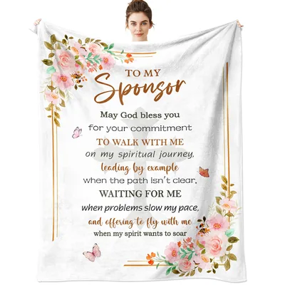 Sponsor Appreciation Blanket for a Faithful Guide