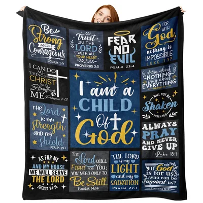 Bible Verses Child Blanket: I am a Child of God Design
