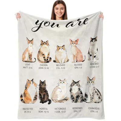 Cat Scripture Verses Blanket: Ten Cats, Ten Verses
