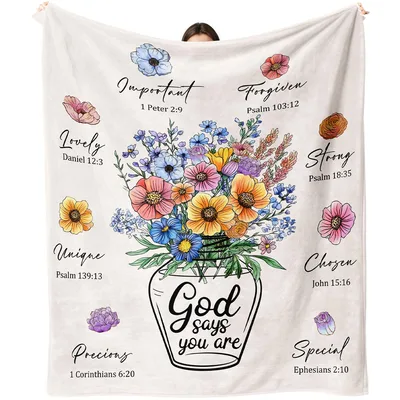 God says you are Important Blanket for Her