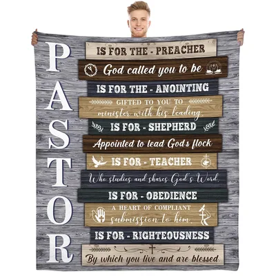 Pastor Appreciation Verse Blanket for Your Shepherd