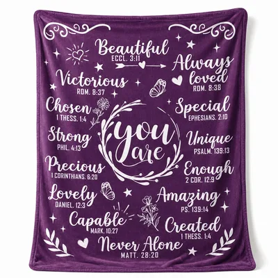 You Are Affirmations Blanket: Bible Verse Words of Love