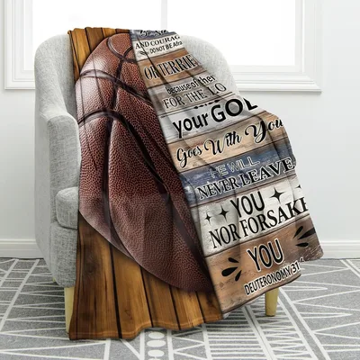 Basketball Christian Verses Blanket