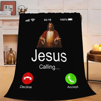 Incoming Call from Jesus Blanket: Divine Phone Call Design