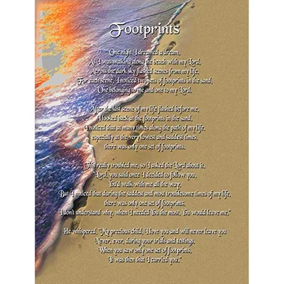 Footprints in the Sand Blanket: A Classic Poem on Beach Waves