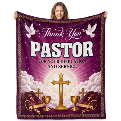 Thank You Pastor for Your Dedication Blanket