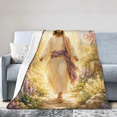 Jesus Walking in Light Blanket