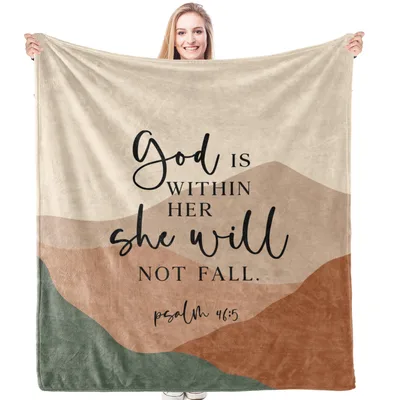 God Is Within Her She Will Not Fall Blanket