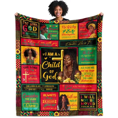 I Am a Child Blanket: A Vibrant Collage of Faith and Identity