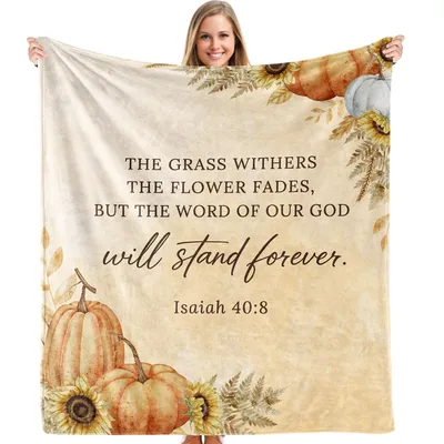 The Grass Withers Blanket: Faith and Fall Harvest Design