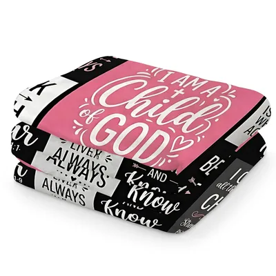 I Am a Child Blanket: Faith-Based Scriptural Design for Home