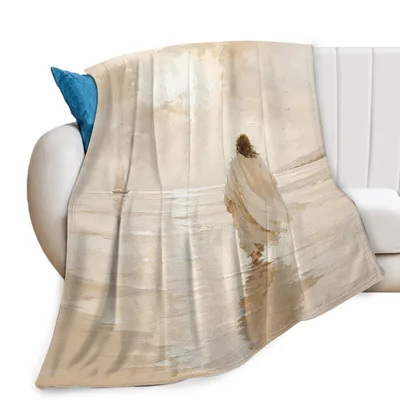 Jesus Walking on Water Blanket: Serene Artwork for Faith