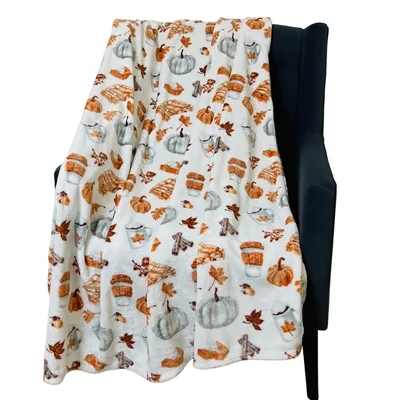 Pumpkin Spice Blanket for Cozy Fall Evenings