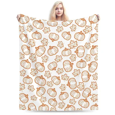 Fall Pumpkin Pattern Blanket No. 2: Autumn Harvest Design