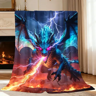 Dragon Fantasy Lightning Blanket