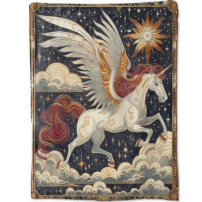 Mythical Pegasus Celestial Sun Blanket