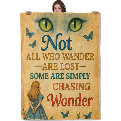 Not All Who Wander Blanket: Chasing Wonder Cat Eyes Design
