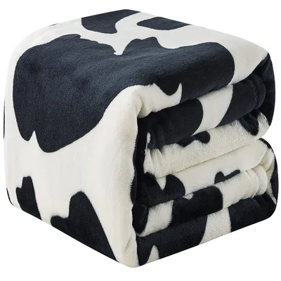 Cow Print Pattern Blanket for Cozy Farm Lovers