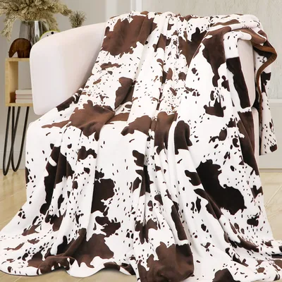 Brown Cow Blanket: Spotted Cow Print for Cozy Days