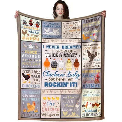 Chicken Lover Quotes Blanket: A Patchwork of Fowl Fun and Humor