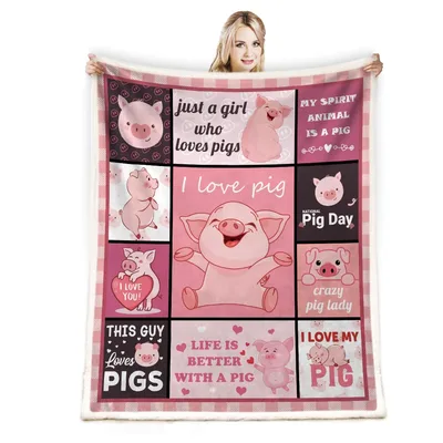 Pig Lover Cute Pigs Blanket: Celebrate Your Favorite Farm Animal