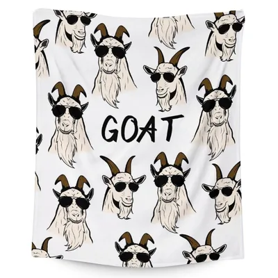 Goats Sunglasses Funny Blanket Cool Goat Print Design