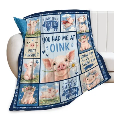 You Had Me at Oink Piggy Blanket Farm Animal Quilt Design