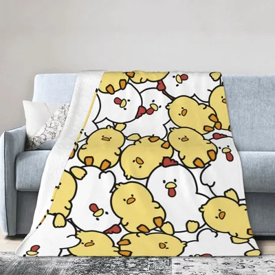Cute Chicken Cartoon Blanket