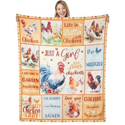 Chicken Whisperer Garden Chicken Blanket: A Quilt of Flock Love
