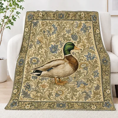 Mallard Duck Vintage Blanket