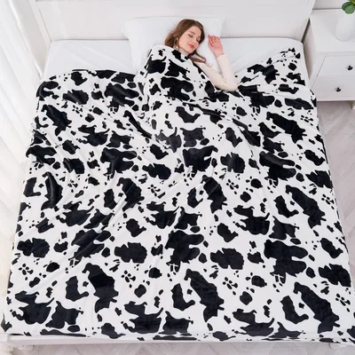 Black and White Cow Blanket for Farm Lovers and Pattern Fans