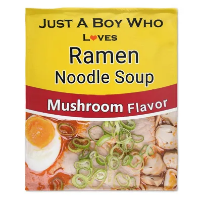 Just a Boy Blanket: Ramen Noodle Soup Design for Foodies