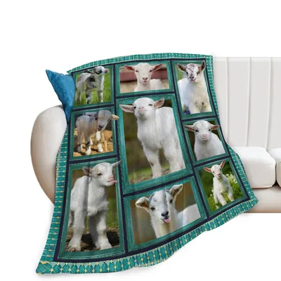 Baby Goats Photo Collage Blanket: A Gallery of Cute Kids
