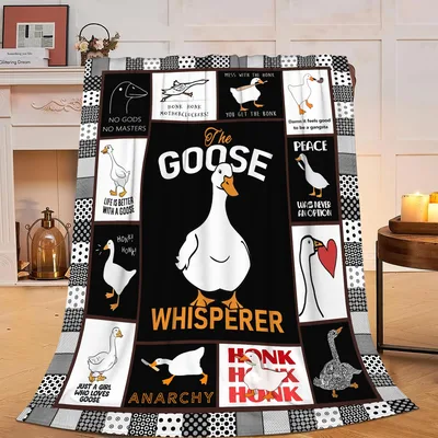 Goose Whisperer Funny Goose Blanket: The Goose Whisperer Quilt Design