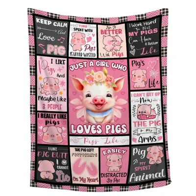 Just a Girl Blanket: A Patchwork Design for Pig Lovers