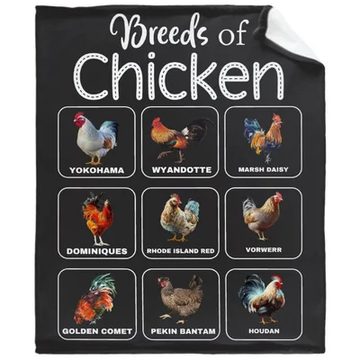 Breeds of Chicken Chart Blanket: A Poultry Guide for Flock Keepers