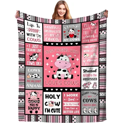 Life Is Better with Cows Blanket: A Quilt of Cow Love