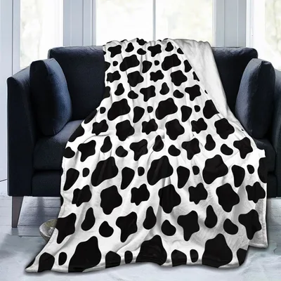 Black and White Cow Blanket: Classic Spotted Pattern for Farm Lovers