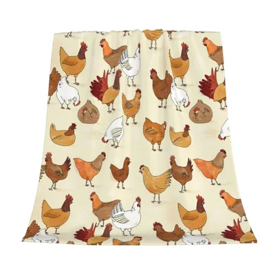 Brood of Chickens Pattern Blanket: A Flock of Farmyard Friends