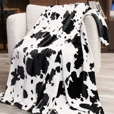 Black and White Cow Blanket for Farm Lovers – Design 2