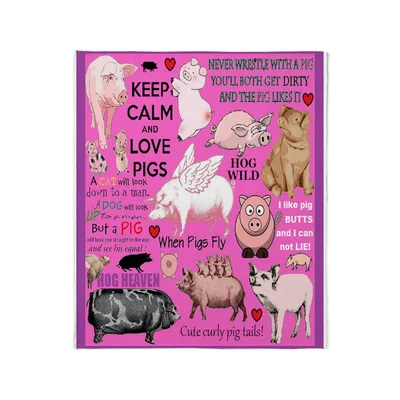 Keep Calm and Love Blanket: A Pig Enthusiast's Ultimate Wrap
