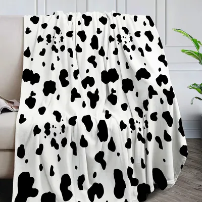Black and White Cow Blanket for Farm Lovers – Design 3